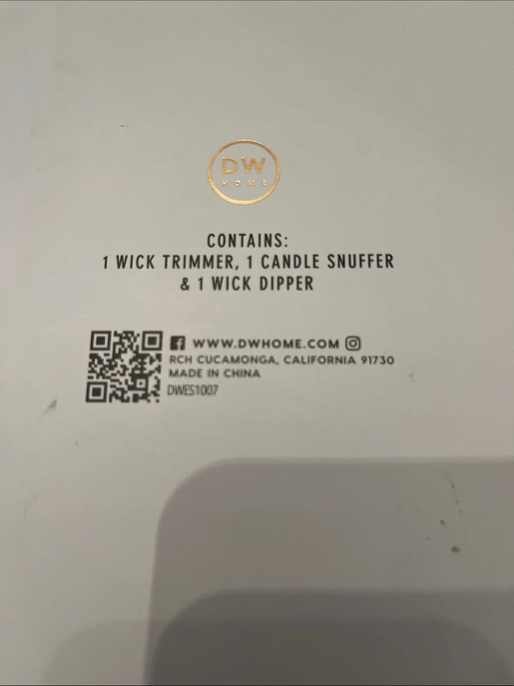 DW Rose Gold Candle Accessories